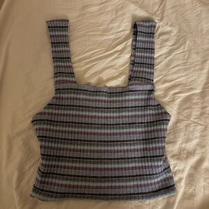 Striped Purple and Blue Women's Top